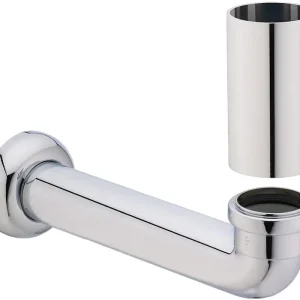 Tubulure de raccordement pour Urinoir Villeroy + Boch rosace Chromé Meilleur Choix